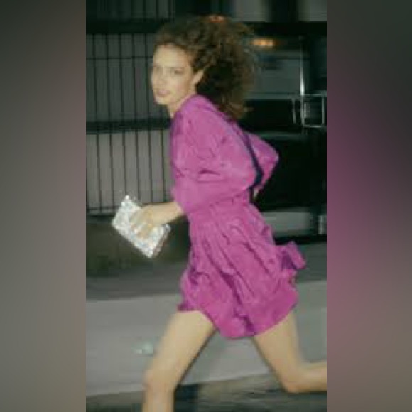 Zara Satin Effect Jacquard Dress - Sz XL - NWT - Picture 7 of 10